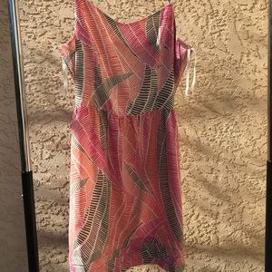 Pink and Orange Casual Dress